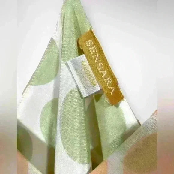 Womens Sensara Slip Dress Size Medium Polka Dot Adjustable Straps NEW - Picture 5 of 8